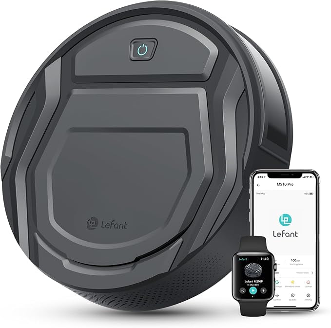 Smart Robot Vacuum & Mop Cleaner with App & Voice Control