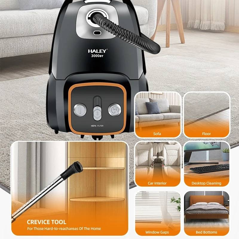 Portable Canister Vacuum Cleaner for Home & Auto