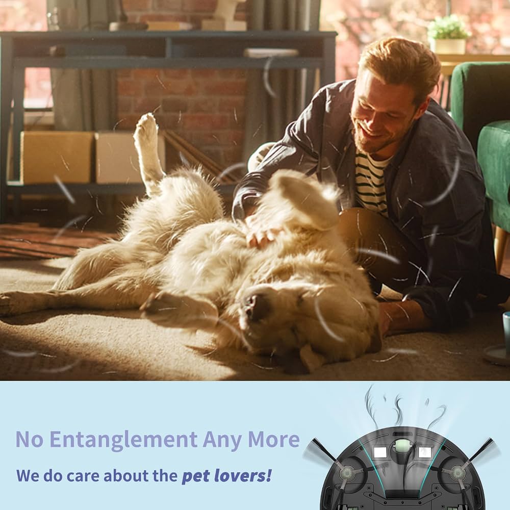 Smart Laser-Guided Robot Vacuum Cleaner with App Control