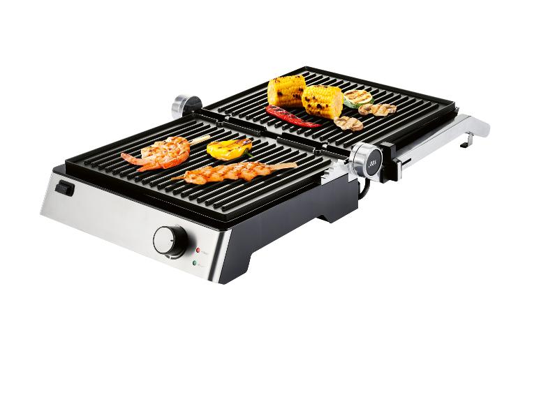 2-in-1 Electric Indoor Grill & Contact Panini Press