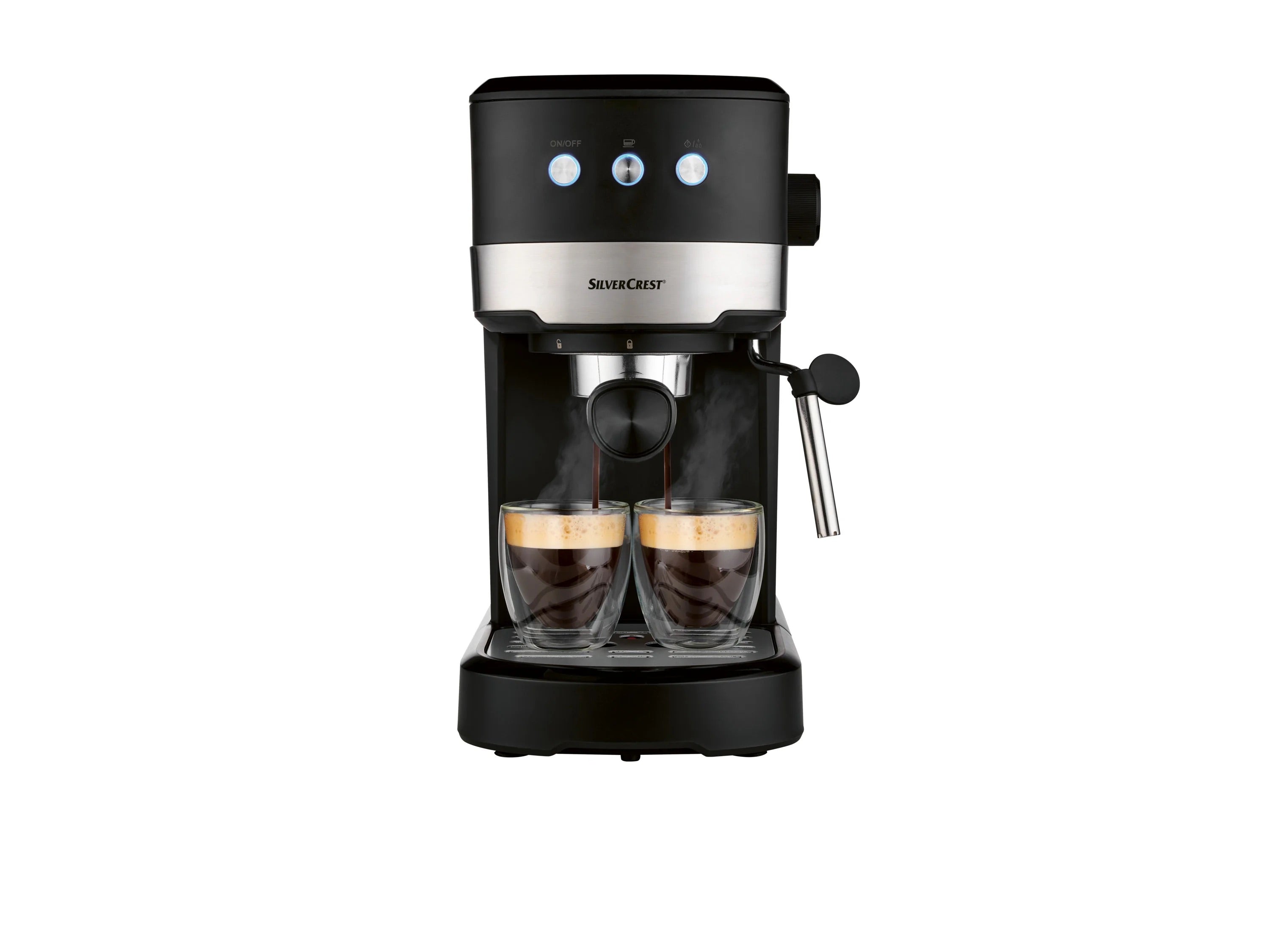 Semi-Automatic Espresso Machine with Steam Wand & Milk Pitcher