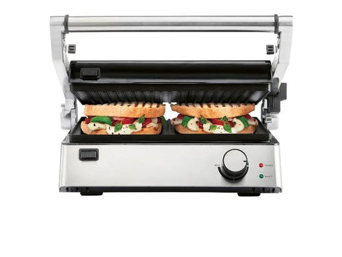 2-in-1 Electric Indoor Grill & Contact Panini Press