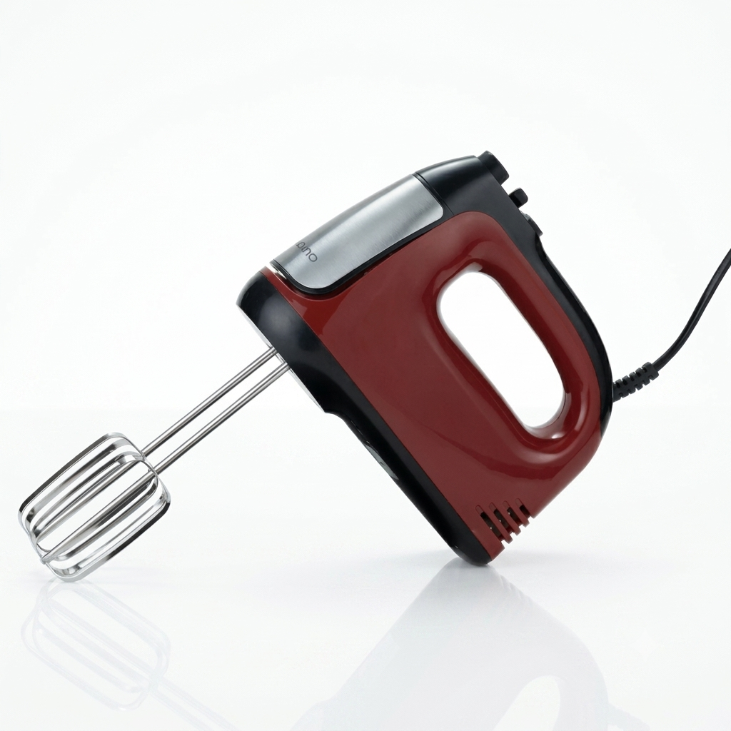 Multi-Speed Electric Hand Mixer with Beaters & Dough Hooks