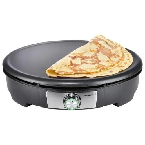 Electric Non-Stick Crepe Maker & Multipurpose Round Griddle