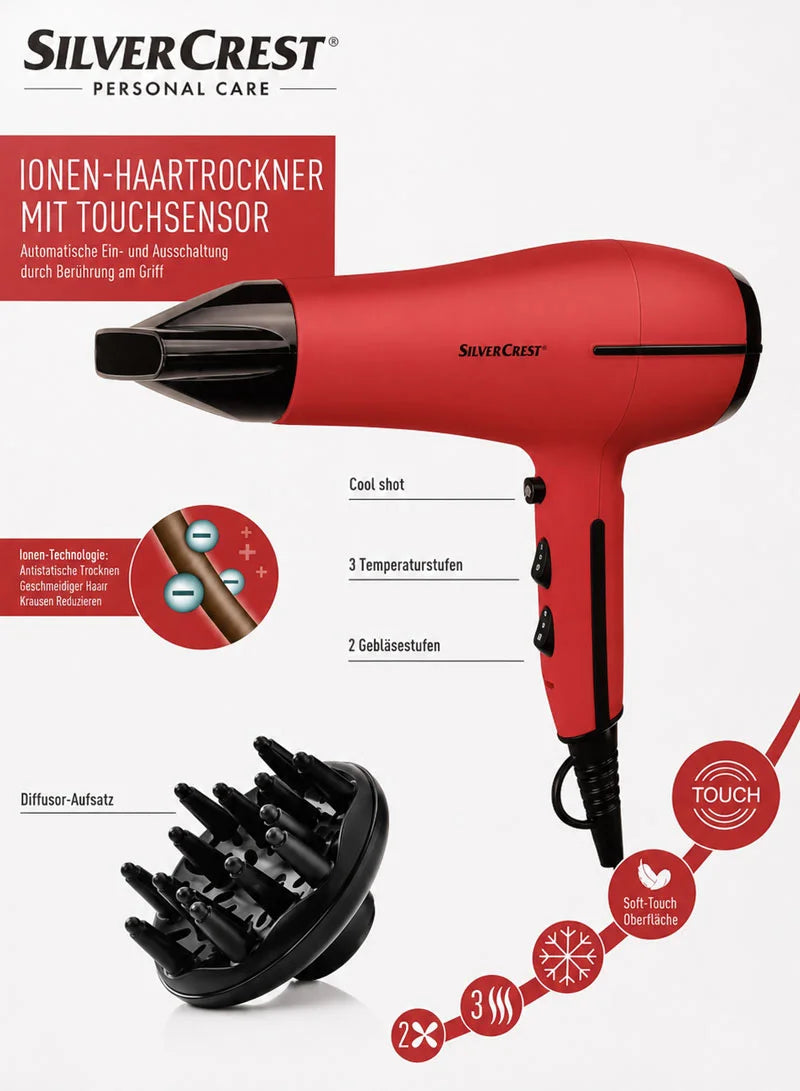 Professional Ionic Hair Dryer & Styler with Attachments