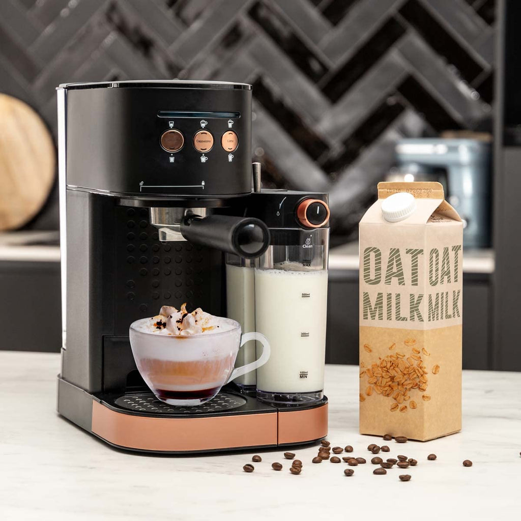 Multi-Function Espresso & Coffee Maker with Milk Frother Container