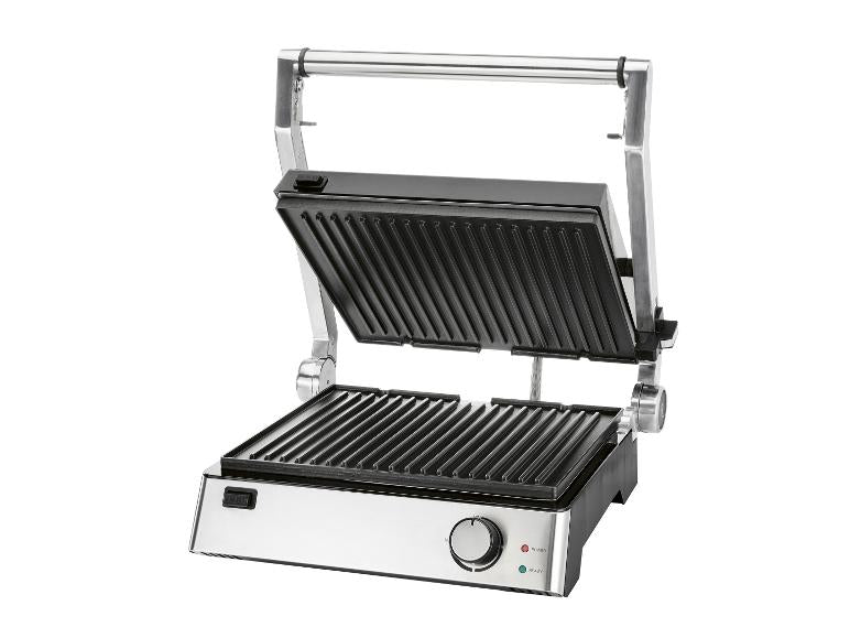2-in-1 Electric Indoor Grill & Contact Panini Press