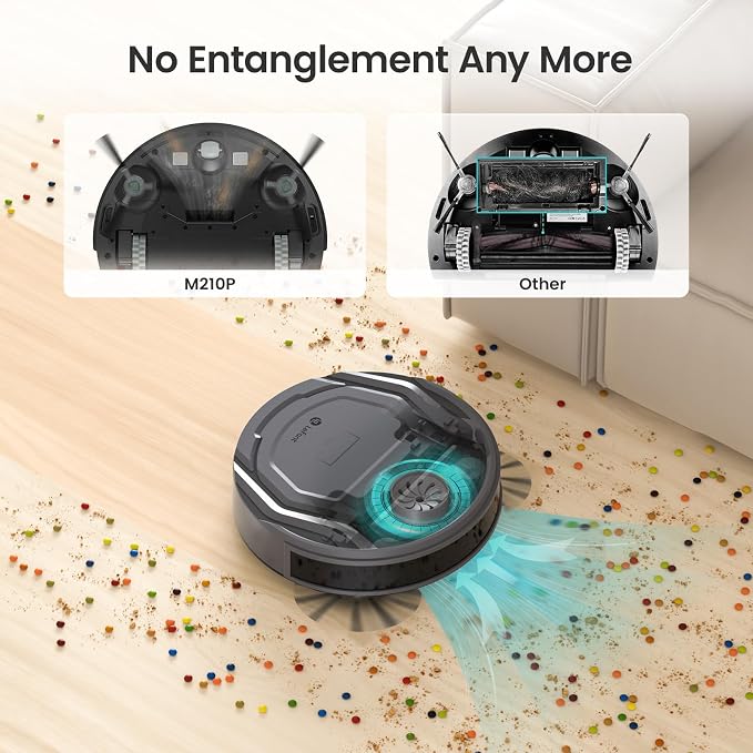 Smart Robot Vacuum & Mop Cleaner with App & Voice Control