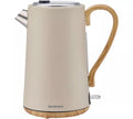 Electric Cordless Water Kettle with Wooden Accent Handle & Base